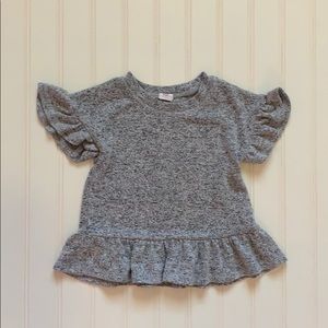 Baby Gap short sleeve sweater shirt. Grey.
